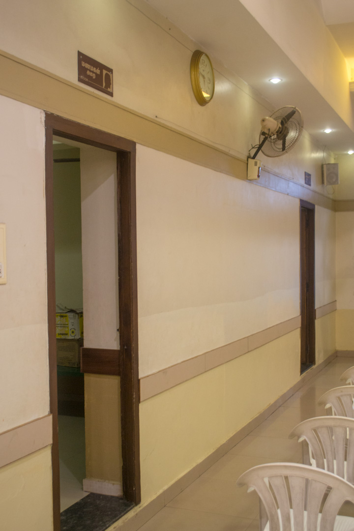 Hall with bride and groom rooms
